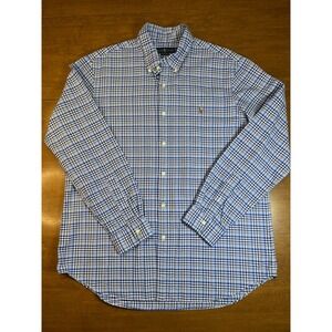 Ralph Lauren XL Classic Fit Plaid Button Down Long Sleeve Shirt Emblem Logo Pony